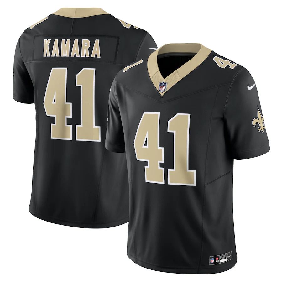 Men New Orleans Saints #41 Alvin Kamara Nike Black Vapor F.U.S.E. Limited NFL Jersey